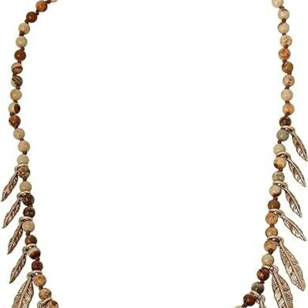 Robert Lee Morris Soho Shaky Leaf Jasper Necklace💖Valentine’s Gift under $25💖 - Picture 2 of 8